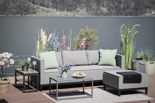 Diego garden lounge set in grey