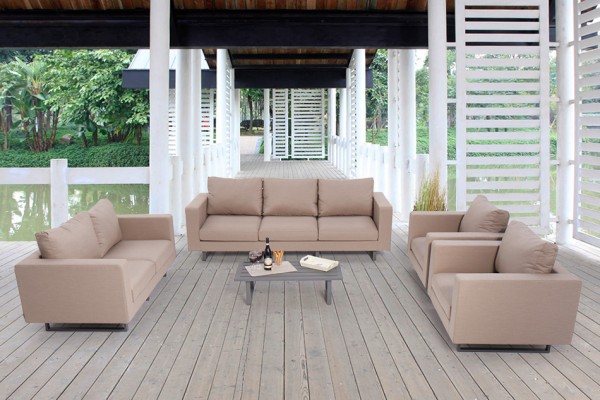 Mandala all-weather sofas in sand brown