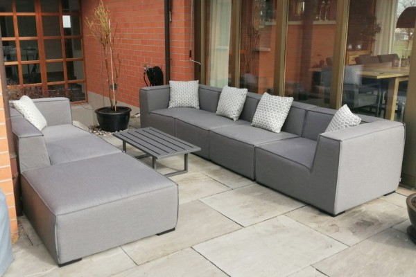Bormeo Garten Lounge in Grau