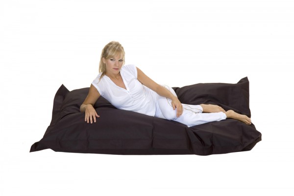 Lounge pillow in black 140x140 cm