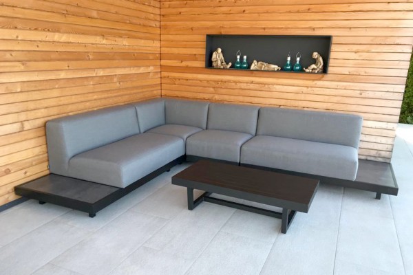 Candela garden lounge in grey