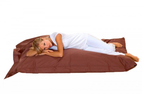 Lounge pillow in brown 180x140 cm
