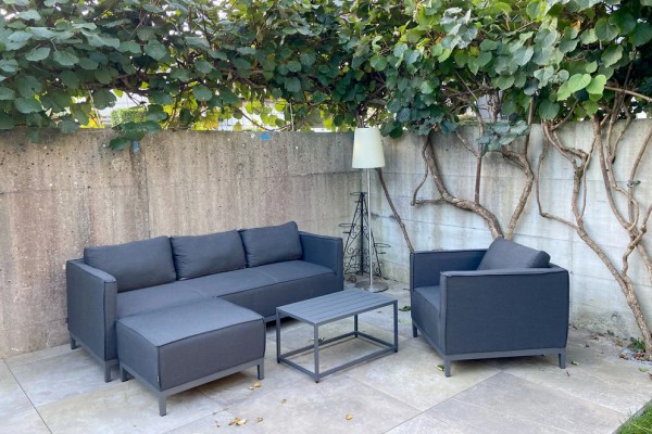 Diego garden lounge set in grey