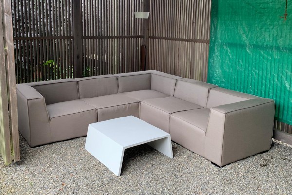 Lounge de jardin Arabella en brun sable