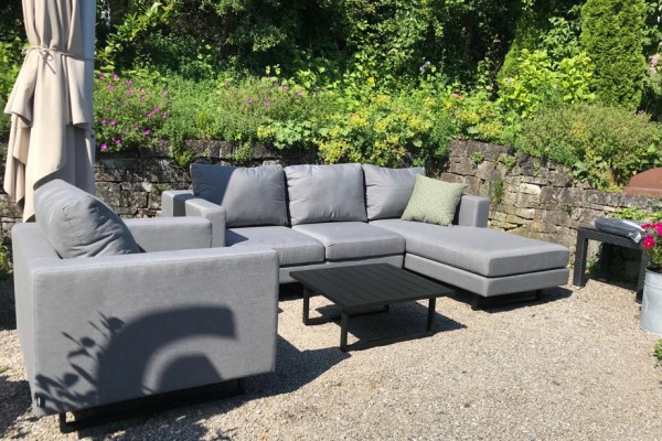 Lounge de jardin Thomson Deluxe en gris