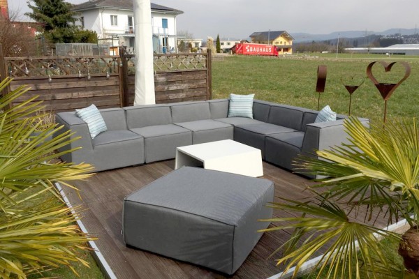 Bormeo Garten Lounge in Grau