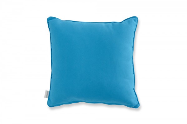 Decorative pillow in aqua