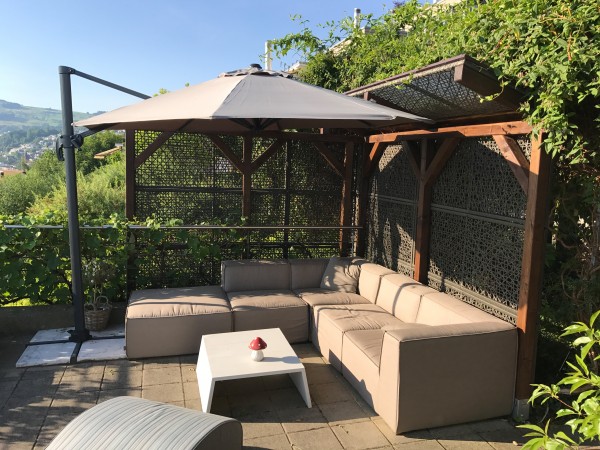 Salvador Garten Lounge aus Stoff in Grau