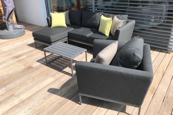Brooks outdoor sofa + 1 armchairs in anthracite