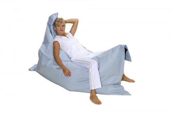 Lounge pillow in baby blue 180x140 cm