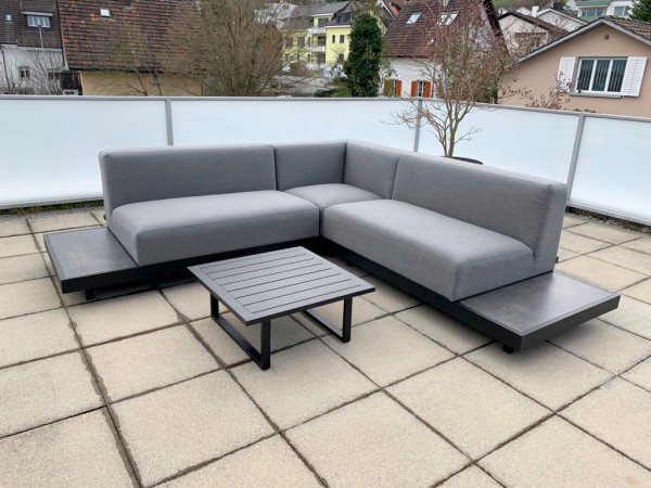 Torontino Stoff Garten Lounge Set in Grau