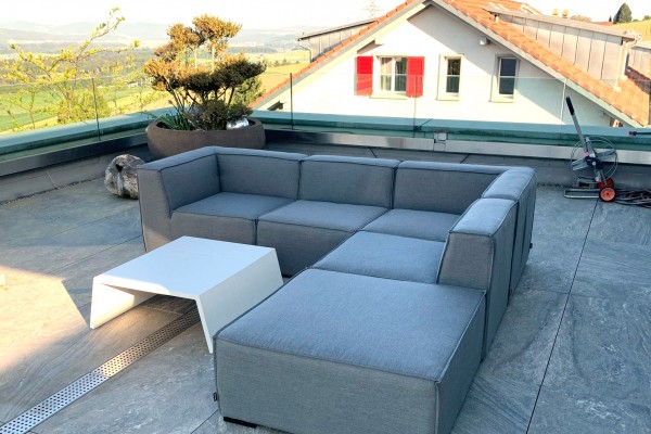 Salvador Deluxe Outdoor Lounge in Grau
