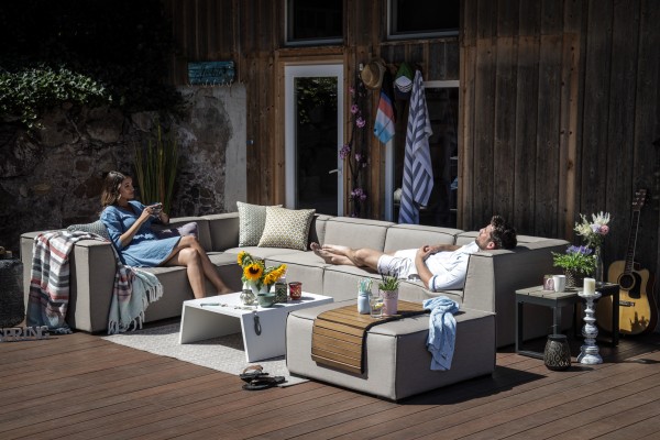 Bormeo Garten Lounge in Sandbraun