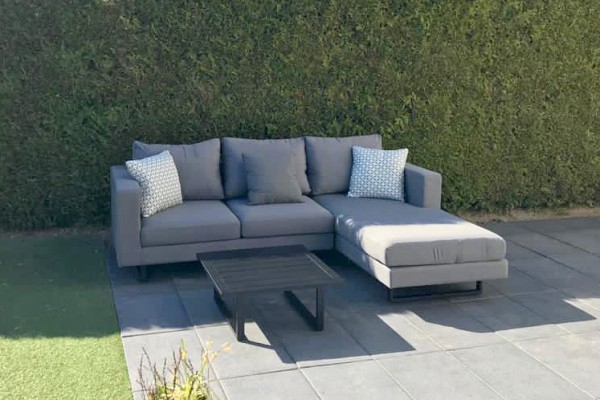 Lounge de jardin Thomson en gris