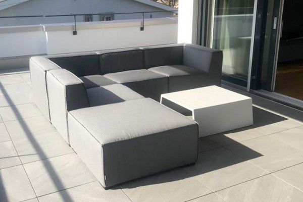 Agens Deluxe Outdoor Lounge in Grau