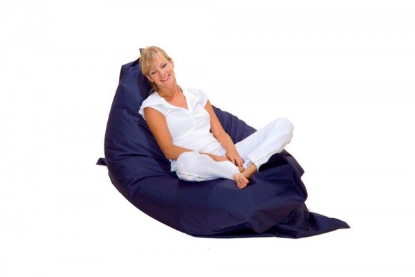 Lounge pillow in navy blue 180x140 cm