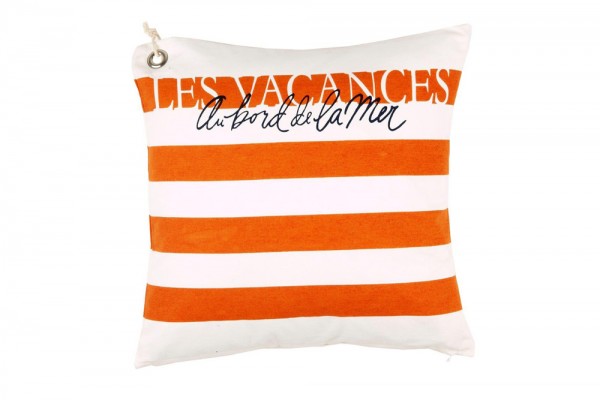 Decorative pillow Vacances in special orange